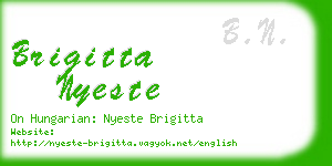 brigitta nyeste business card